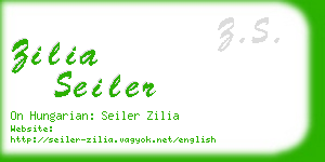 zilia seiler business card